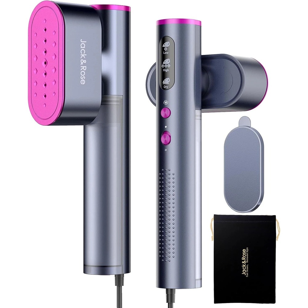 Jack ＆ Rose Travel Steamer for Clothes,100-220V Portable Iron,15S Heat Up,Steame